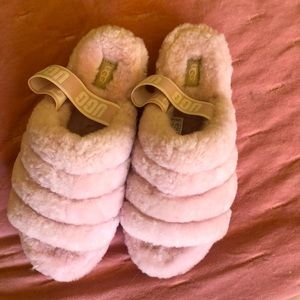 Bundle…Ugg Pink Serpa slippers 10, 2 Tory Burch sandals